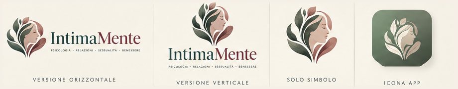 Varianti del logo: orizzontale, verticale, compatta e icona